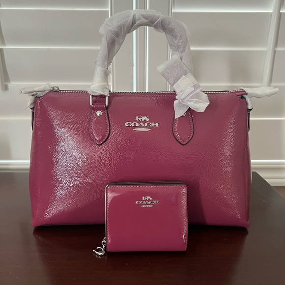 Coach Georgia Satchel in Crinkle Pink Leather! CV942 New w/Tags! - Picture 9 of 9